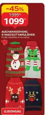 Auchan AUCHAN KEDVENC X-MAS KUTYAPULÓVER ajánlat