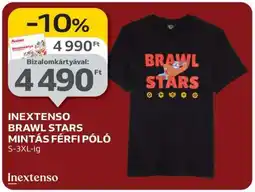 Auchan INEXTENSO BRAWL STARS MINTÁS FÉRFI PÓLÓ ajánlat