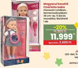 Spar Magyarul beszélő Charlotte baba ajánlat