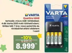 Spar VARTA Quattro töltő ajánlat