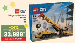 Spar LEGO CITY Sárga mobildaru 60409 ajánlat