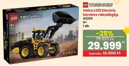 Spar LEGO TECHNIC Volvo L120 Electric kerekes rakodógép 42209 ajánlat