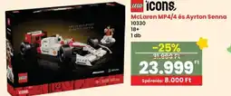 Spar LEGO ICONS McLaren MP4/4 és Ayrton Senna 10330 ajánlat
