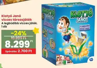 Spar Klotyó Janó vicces társasjáték ajánlat