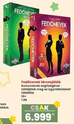 Spar Fedőnevek társasjáték ajánlat