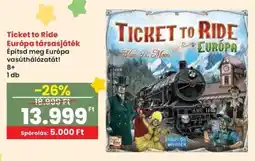Spar Ticket to Ride Európa társasjáték ajánlat