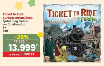 Spar Ticket to Ride Európa társasjáték ajánlat