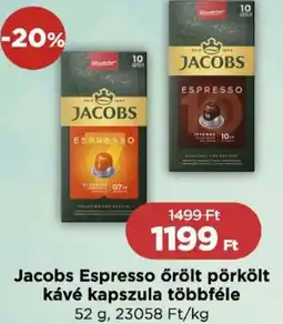 Real Jacobs Espresso őrölt pörkölt kávé kapszula ajánlat