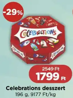 Real Celebrations desszert ajánlat