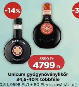 Real Unicum gyógynövénylikőr ajánlat