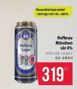 Coop Hofbrau München sör 4% ajánlat