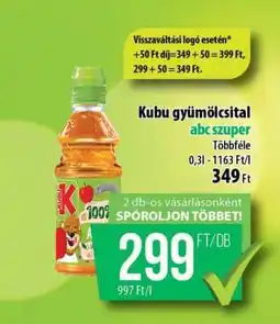 Coop Kubu Gyümölcsital ajánlat