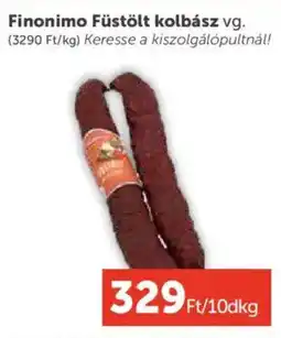PRIVÁT Finonimo Füstölt kolbász ajánlat