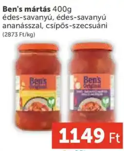 PRIVÁT Ben's mártás ajánlat