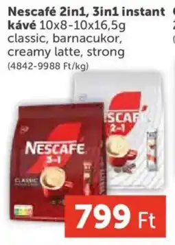PRIVÁT Nescafé 2in1, 3in1 instant kávé ajánlat