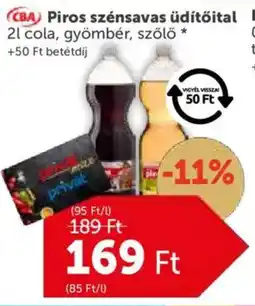 PRIVÁT CBA Piros szénsavas üdítőital ajánlat