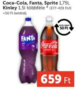 PRIVÁT Coca-Cola, Fanta, Sprite, Kinley ajánlat