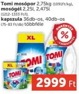 PRIVÁT Tomi mosópor, mosógél, kapszula ajánlat