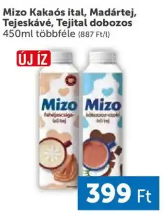 Mizo Kakaós ital, Madártej, Tejeskávé, Tejital dobozos