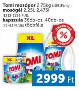 PRIVÁT Tomi mosópor, mosógél, kapszula ajánlat