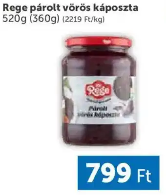 Rege párolt vörös káposzta