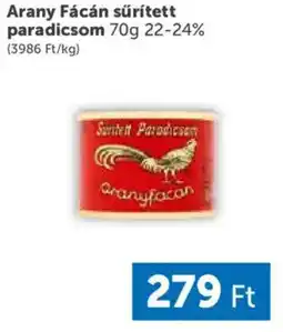 PRIVÁT Arany Fácán sűrített paradicsom ajánlat