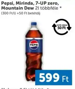 PRIVÁT Pepsi, Mirinda, 7-UP zero, Mountain Dew ajánlat