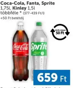 PRIVÁT Coca-Cola, Fanta, Sprite, Kinley ajánlat