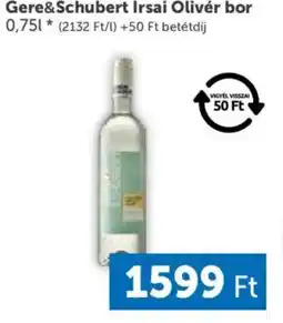 PRIVÁT Gere&Schubert Irsai Olivér bor ajánlat