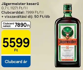 Jägermeister keserű