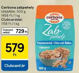Tesco Cerbona zabpehely ajánlat