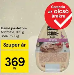Tesco Hamé pástétom ajánlat