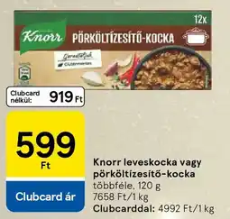 Tesco Knorr leveskocka, pörköltízesítő-kocka ajánlat