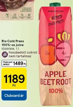 Tesco Rio Cold Press 100%-os juice ajánlat