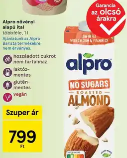 Tesco Alpro növényi alapú ital ajánlat