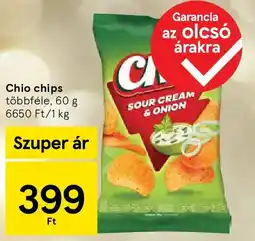 Tesco Chio chips ajánlat