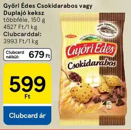 Tesco Győri Édes Csokidarabos, Duplajó keksz ajánlat