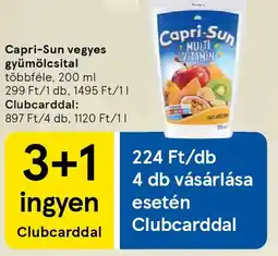 Tesco Capri-Sun vegyes gyümölcsital ajánlat