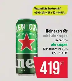 Coop Heineken sör ajánlat