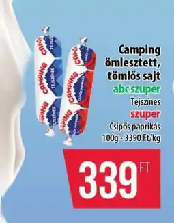 Coop Camping ömlesztett tömlős sajt ajánlat