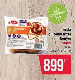 Coop Incola gluténmentes kenyér ajánlat