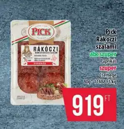 Coop PICK Rákóczi szalámi ajánlat