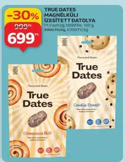 Auchan TRUE DATES MAGNÉLKŰLI ÍZESÍTETT DATOLYA ajánlat