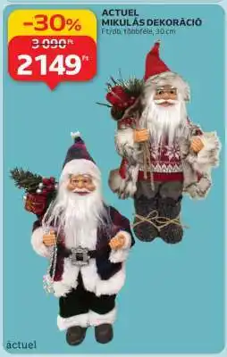 Auchan ACTUEL MIKULÁS DEKORÁCIÓ ajánlat