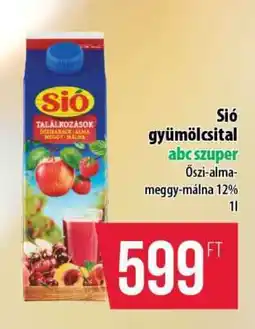 Coop Sió gyümölcsital ajánlat