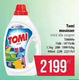 Coop Tomi mosószer mini abc szuper ajánlat