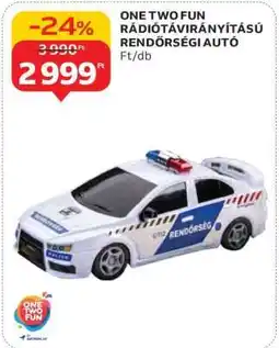 Auchan ONE TWO FUN RÁDIÓTÁVIRÁNYÍTÁSÚ RENDŐRSÉGI AUTÓ ajánlat