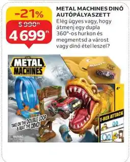 Auchan METAL MACHINES DINÓ AUTÓPÁLYASZETT ajánlat