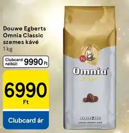 Tesco Douwe Egberts Omnia Classic szemes kávé ajánlat