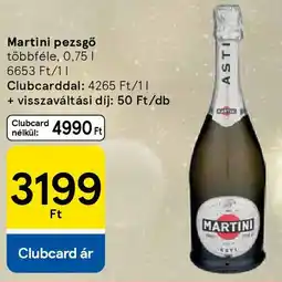 Tesco Martini pezsgő ajánlat